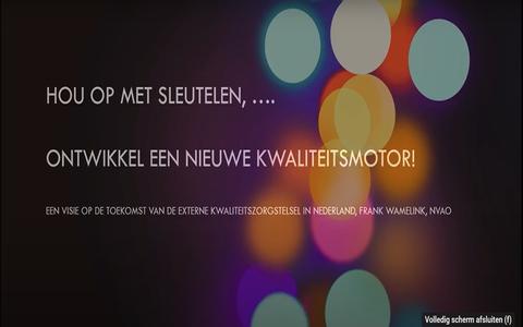 Hou op met sleutelen - een nieuwe kwaliteitsmotor